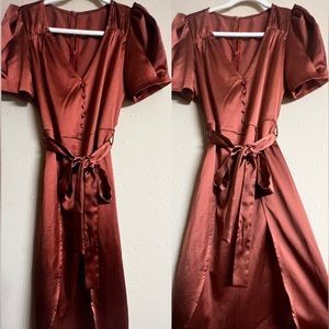 Rusty orange dress another Italian inspired dress